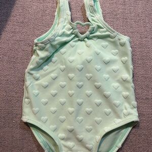 Zara Light Green Heart Bodysuit